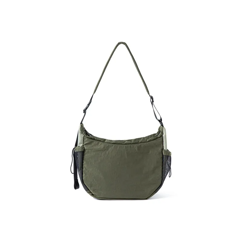 COMBACK Polyester Shoulder Bag, Crossbody Bag Tubas Unisex Black/Gray Green-7