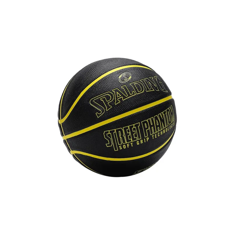 SPALDING Rubber Basketball Black Green Size 7 Training Unisex-5