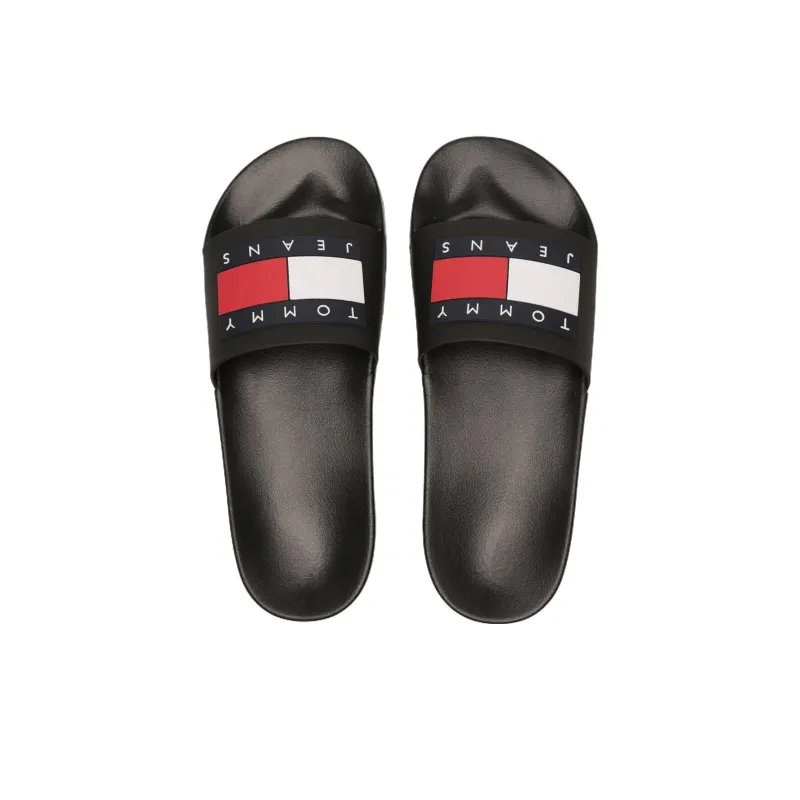 Tommy Hilfiger EVA Abrasion Resistant Slide Slippers Men's Black-2