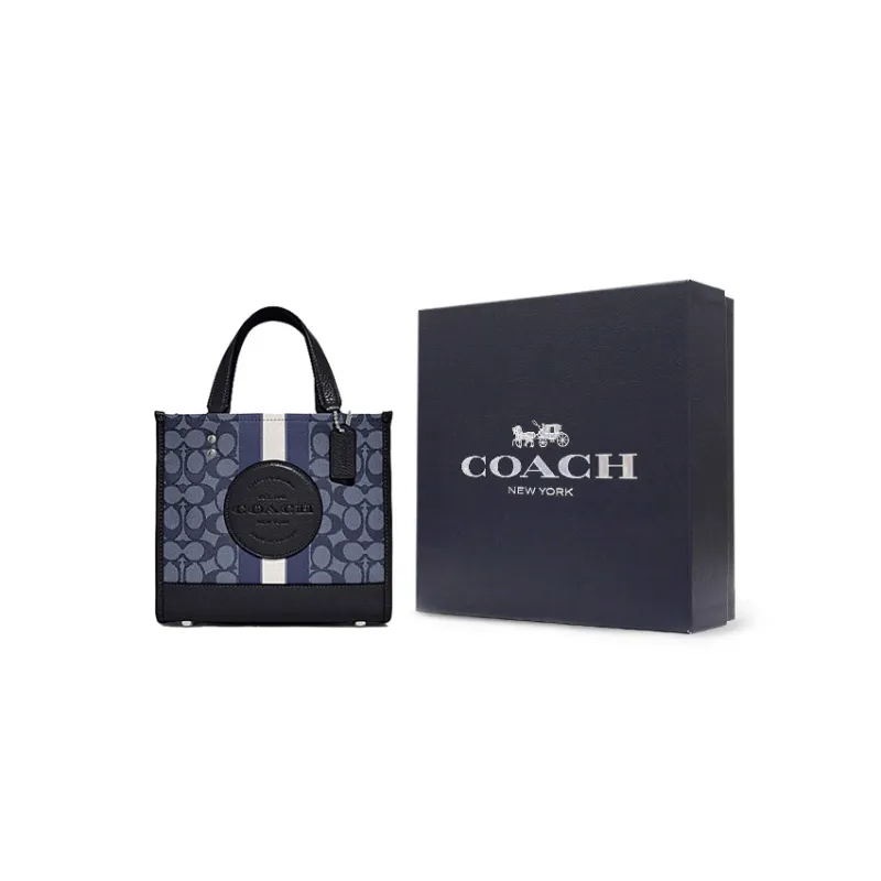 Coach Dempsey Tote 22 in Signature Jacquard with Stripe Patch-5