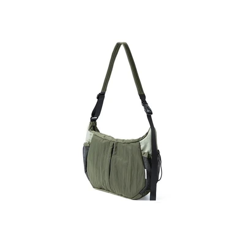 COMBACK Polyester Shoulder Bag, Crossbody Bag Tubas Unisex Black/Gray Green-5