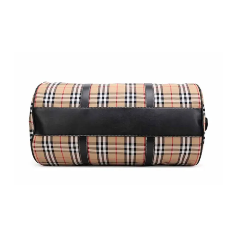 Burberry Cotton Sports Bag Travel Bag Regular Unisex Classic Plaid-4