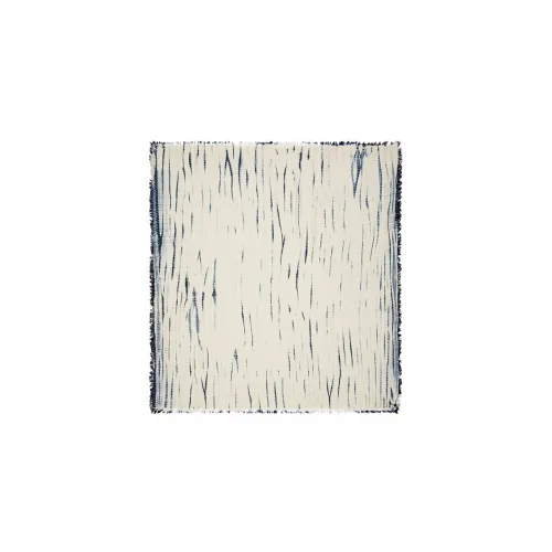 TORY BURCH Silk Scarves Unisex Cream