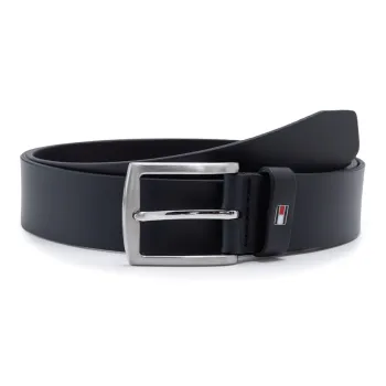 Tommy Hilfiger Cow Leather Belts Men's Dark Blue 3.5cm