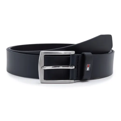 Tommy Hilfiger Cow Leather Belts Men's Dark Blue 3.5cm