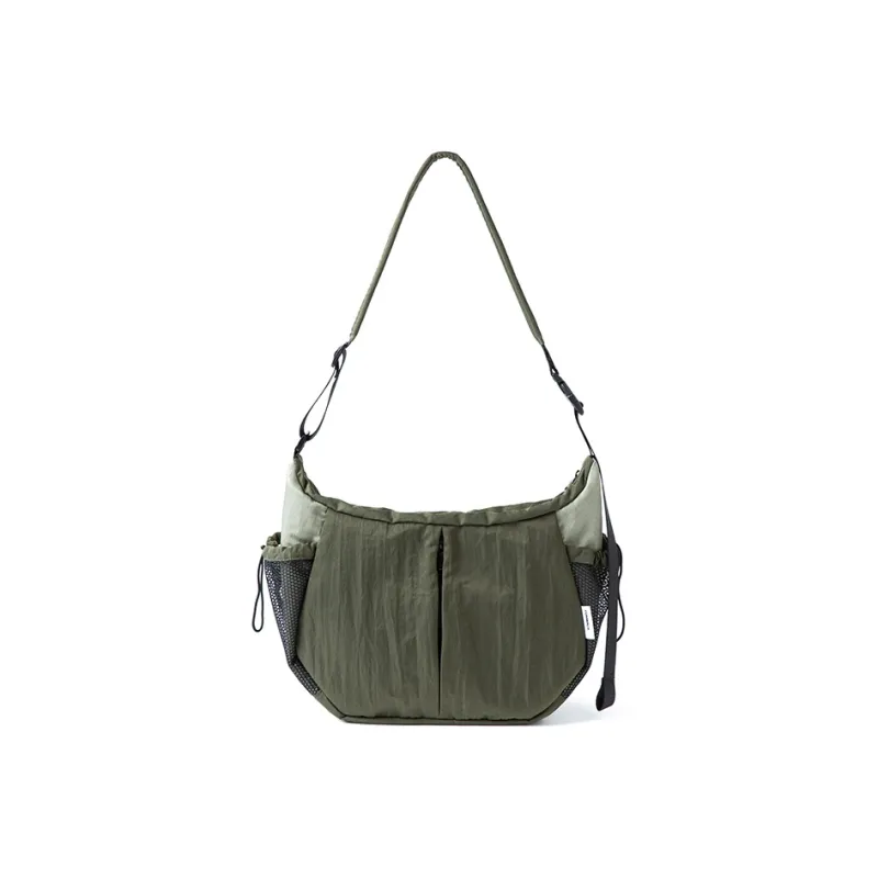 COMBACK Polyester Shoulder Bag, Crossbody Bag Tubas Unisex Black/Gray Green-4