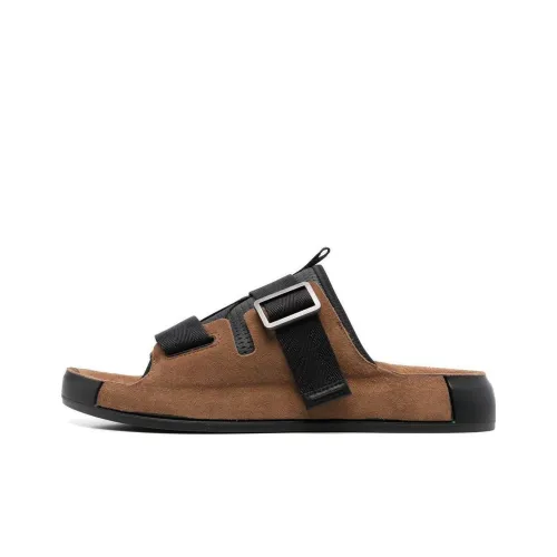 STONE ISLAND Shadow Project Crossover Fastening Suede Slides