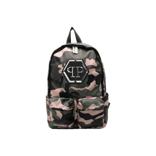 PHILIPP PLEIN Hexagon Camouflage-print Backpack