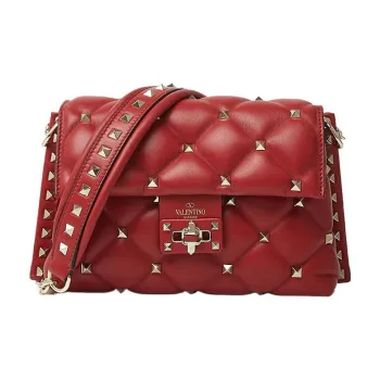 Valentino Leather Crossbody Bag Shoulder Bag Women's Red
