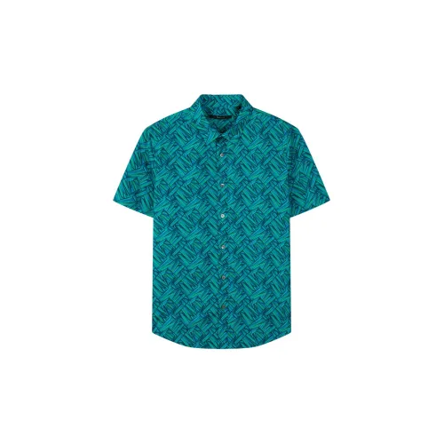 DAVID NAMAN Shirts Men Green