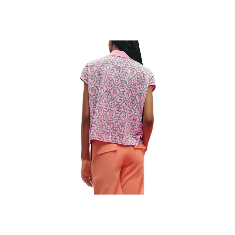HERMES Polo Shirts Women's Pink-1