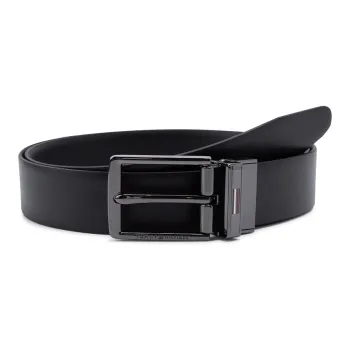 Tommy Hilfiger Engraved-logo Leather Belt