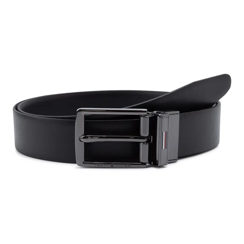 Tommy Hilfiger Engraved-logo Leather Belt-0
