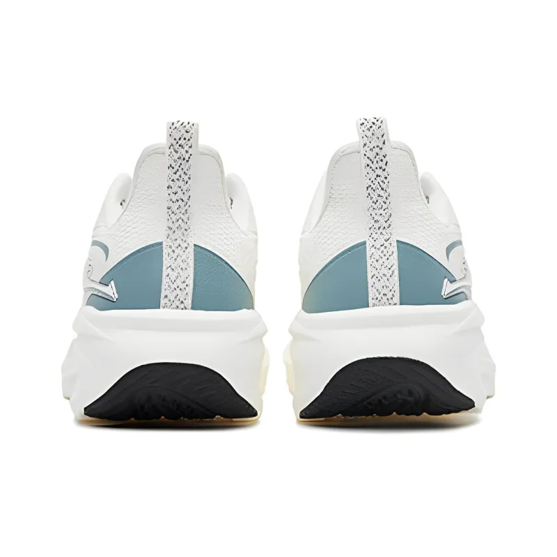Erke Cushioning Anti Slip And Wear Resistant Breathable Rebound Low Top Running Shoes Women's White Green-4