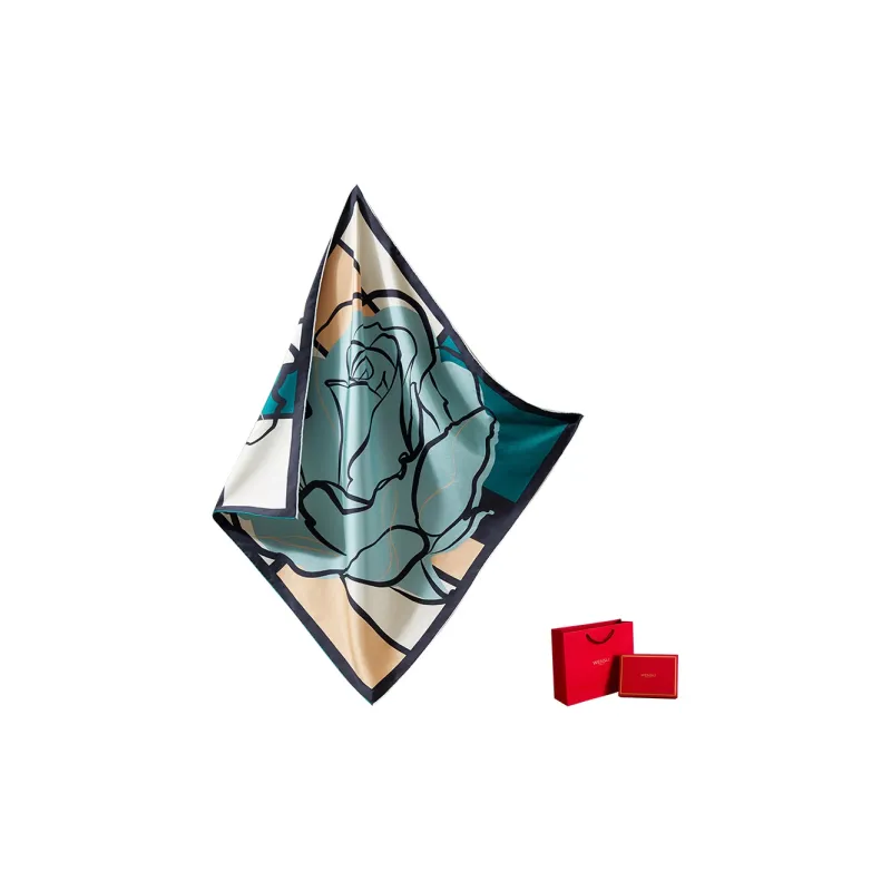 WENSLI Silk Scarves Women's-6