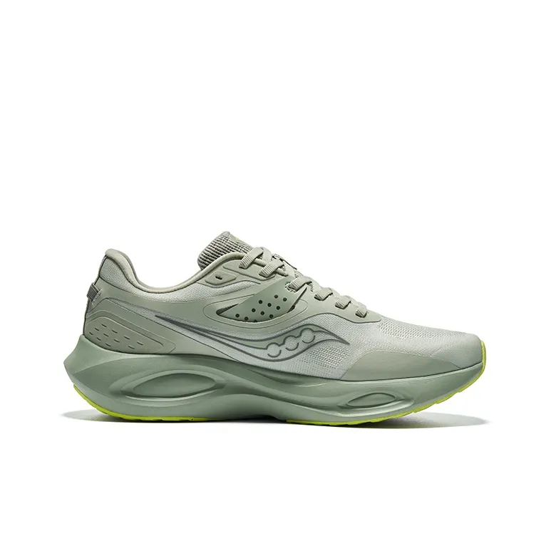Saucony Phoenix LS Anti Slip Wear Resistant Low Top Running Shoes Men's Green-1