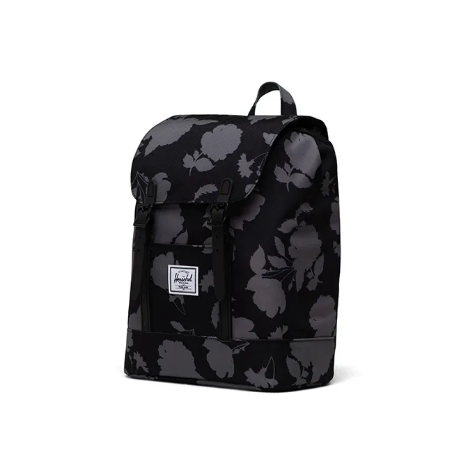 Herschel Polyester Backpack Mini Unisex Black Print-1