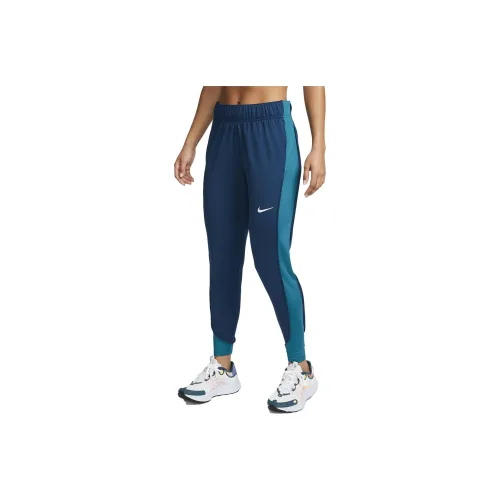 Nike Knitted Sweatpants Women's Embroidered Grass Blue