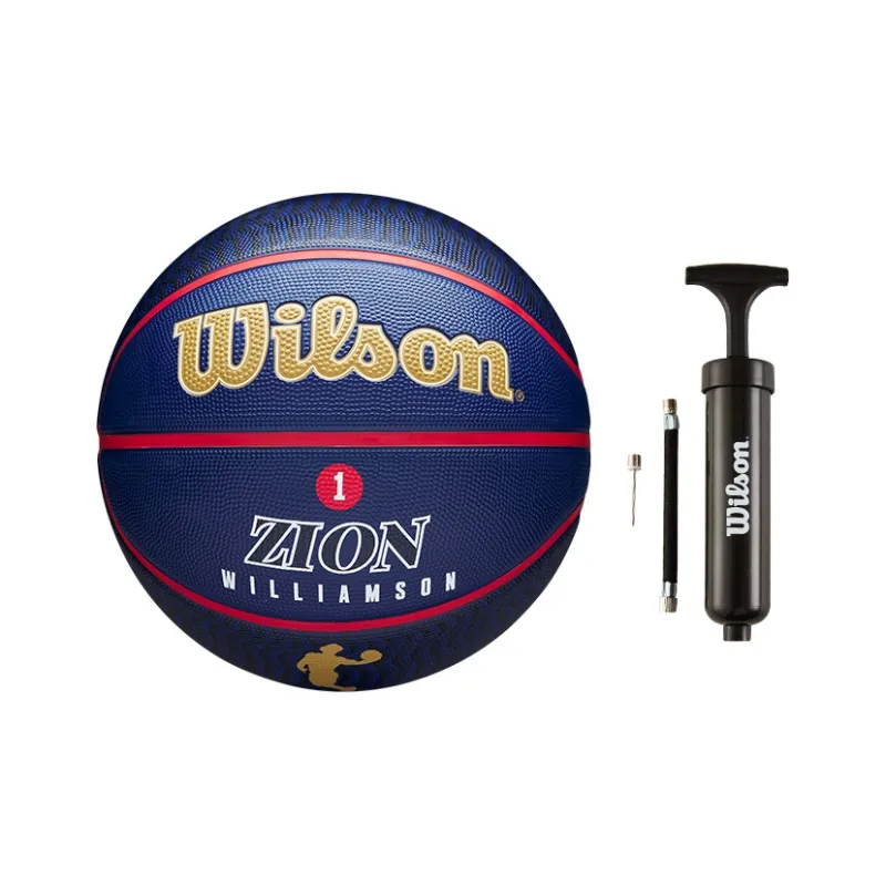 Wilson NBA Series Rubber Basketball Blue Size 7 Ball Training Unisex-5