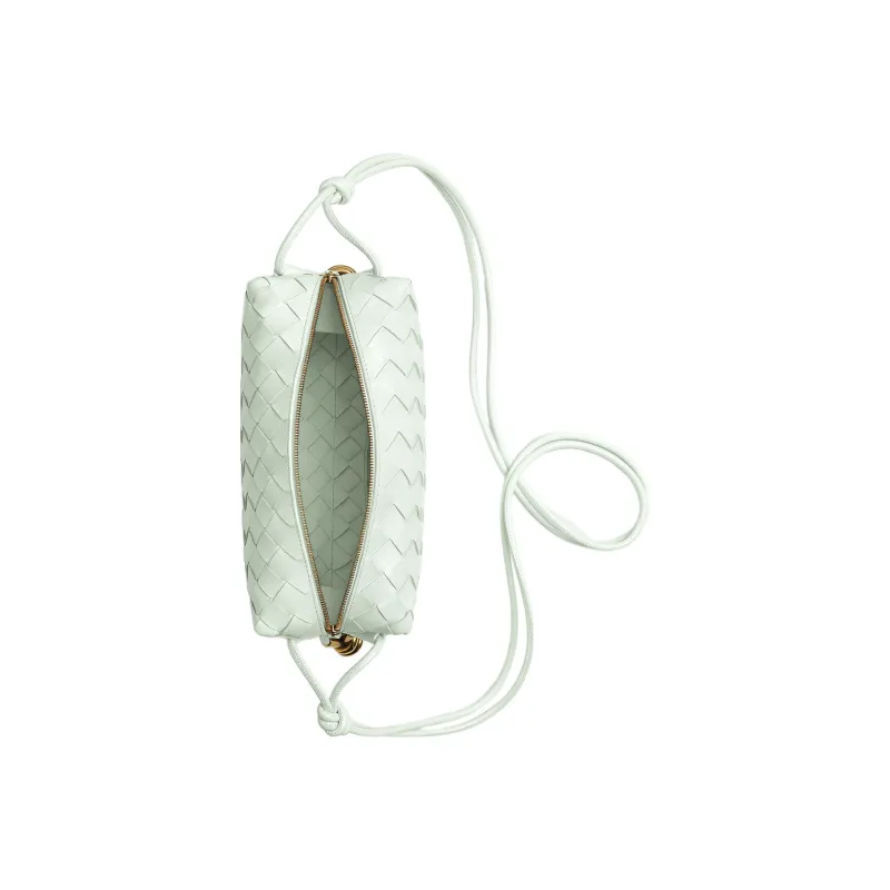 Bottega Veneta Calfskin Shoulder Bag, Crossbody Bag Trumpets Women's Light Green-2