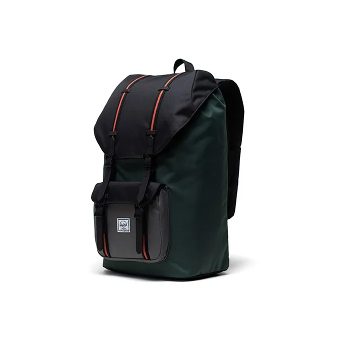 Herschel Polyester Backpack Large Size Unisex Deep Forest Green-1