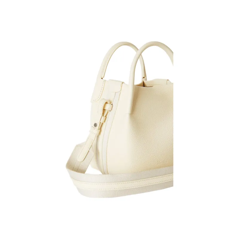 Loro Piana Cow Leather Shoulder Bag Crossbody Bag Handbag Mini Women's Soft White-5