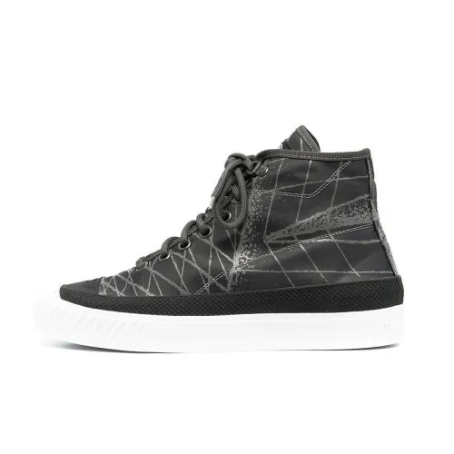 STONE ISLAND Abstract-print High-top Sneakers