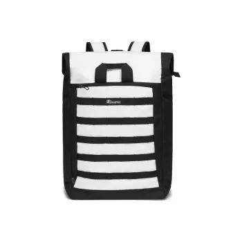 Champion Fabric Backpack Tubas Unisex White Patchwork/Black/Green