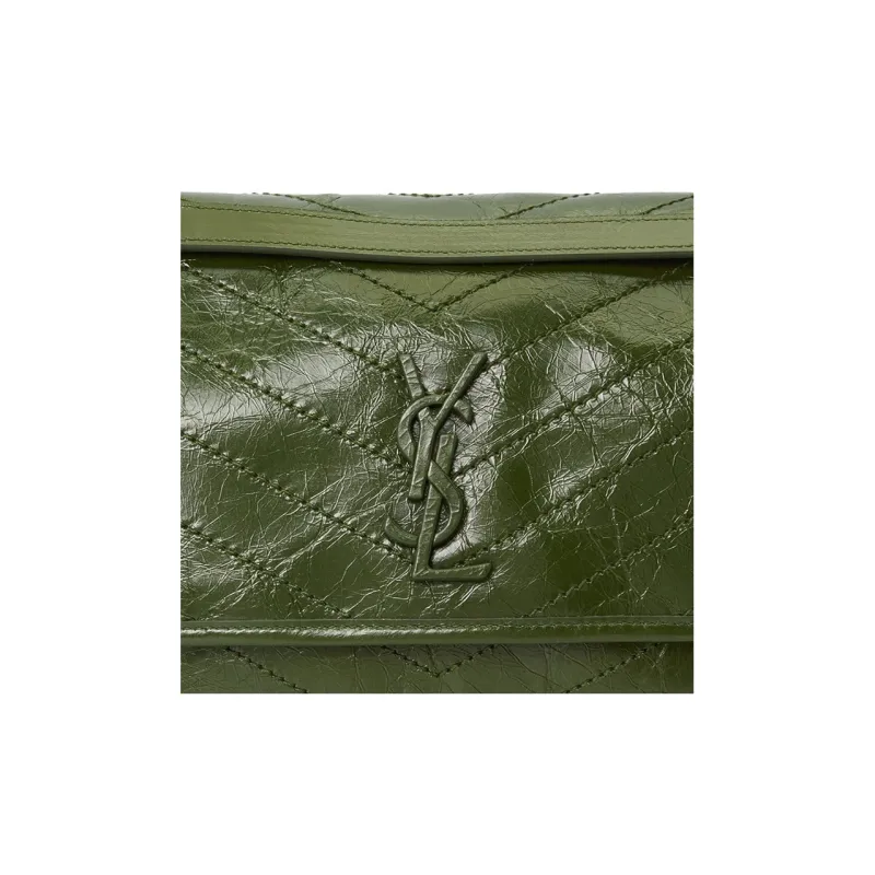 SAINT LAURENT Niki Suede Hobo Bag Handbag Shoulder Bag Women's Jasper-7
