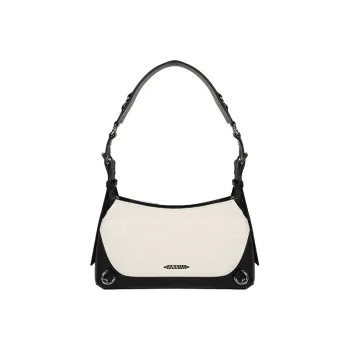BABAMA Cow Leather With Microfiber Synthetic Leather Handbag, Shoulder Bag Small Size Women's Multicolor