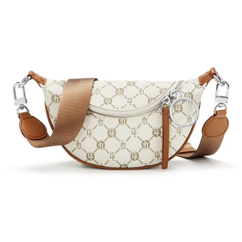 GOLF Synthetic Leather Saddle Bag, One Shoulder Crossbody Bag, Sling Bag Trumpets Women's Multicolor-0