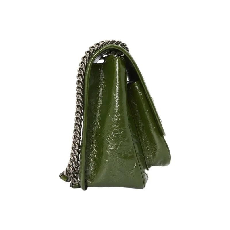 SAINT LAURENT Niki Suede Hobo Bag Handbag Shoulder Bag Women's Jasper-4