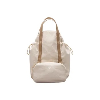 Lululemon Nylon Portable One Shoulder Crossbody Fanny Pack Backpack Women's Ivory & Light Camel