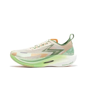 361° Fly Burn 2.5 Running Shoes Unisex Low Top Beige/Green