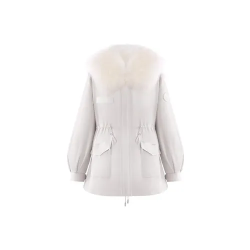 OZLANA Coats Women's White