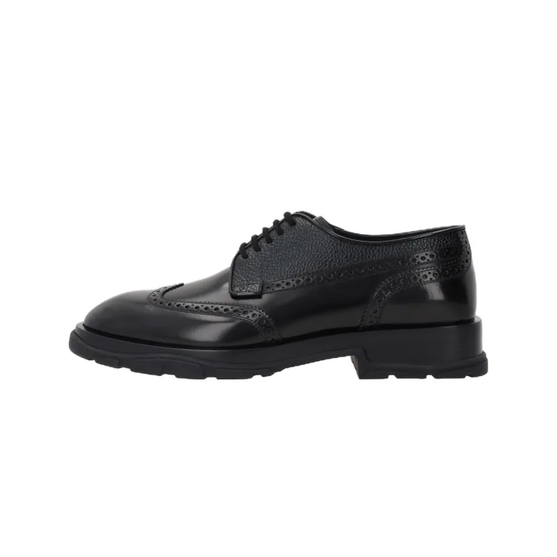 Alexander McQueen Round-Toe Lace-Up Brogues-0