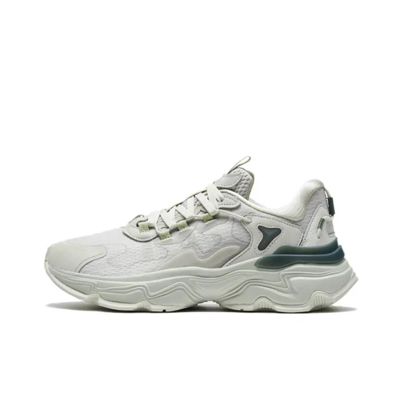 XTEP Junling 2.0 Cushioning Anti-Slip And Wear-Resistant Low-Top Running Shoes Women's Gray Green-0