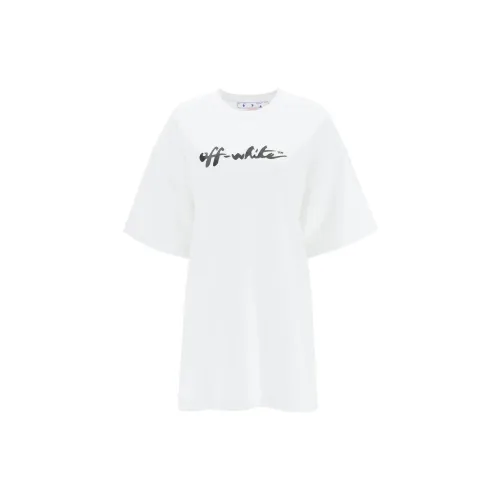 OFF-WHITE Short-Sleeved Dresses Women's White