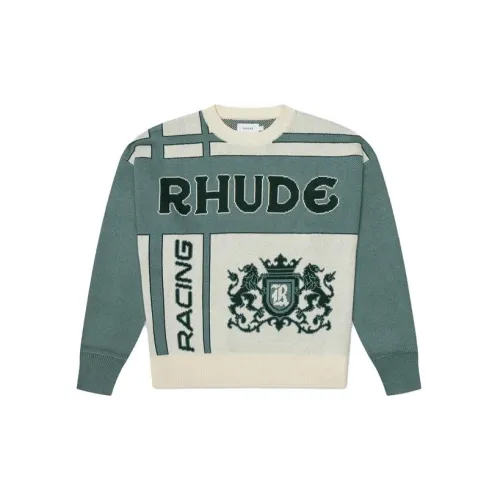 RHUDE Sweaters Men White/Green