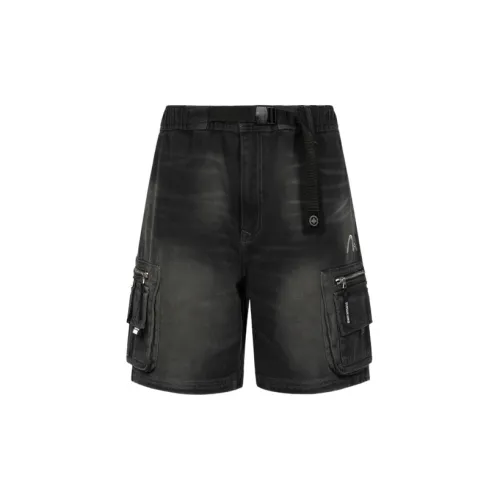 EVISU Denim Shorts Men Dark Gray