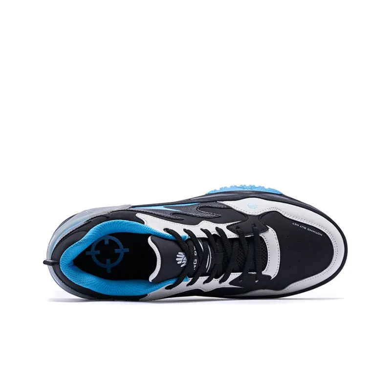 RIGORER Low-Top Skateboard Shoes Men's Black Blue-3