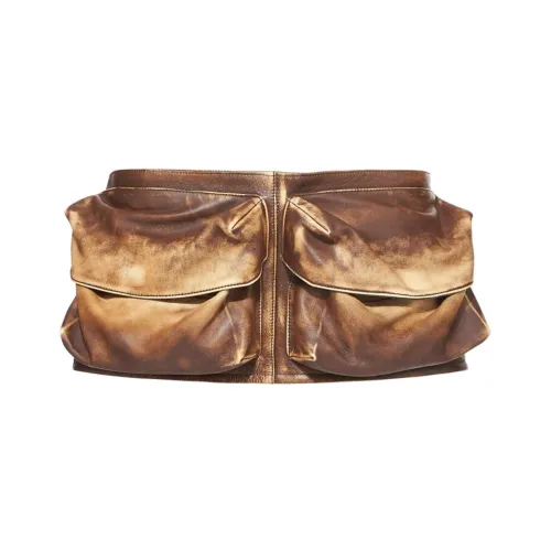 MIU MIU Leather Belts Women's Brown