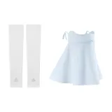 White Sleeve Covers+Blue Face Masks