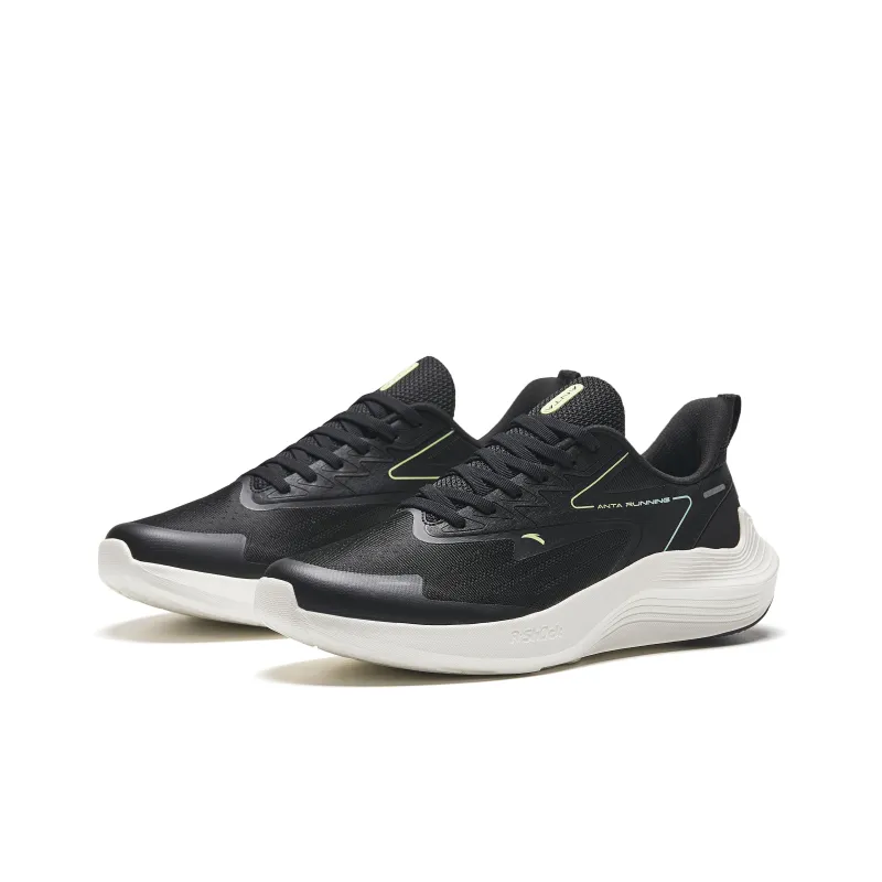 Anta New Stinger Slip Resistant, Abrasion Resistant, Lightweight Low Top Running Shoes Men's Black-2