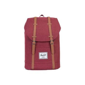 Herschel Polyester Backpack Large Size Unisex Burgundy