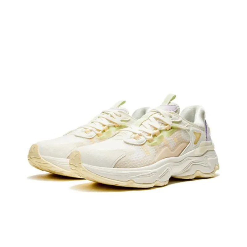 XTEP Junling 2.0 Anti-Slip Wear-Resistant Low-Top Running Shoes Women's White Cyan Purple-2