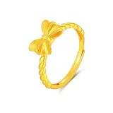 Bowknot Twisted Fried Dough Ring
