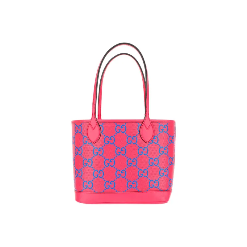GUCCI Leather Tote Bag, Shopping Bag, Shoulder Bag, Handbag Trumpets Women's Red-2