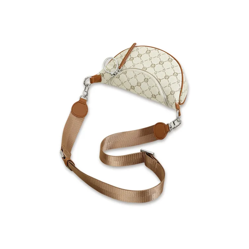 GOLF Synthetic Leather Saddle Bag, One Shoulder Crossbody Bag, Sling Bag Trumpets Women's Multicolor-1