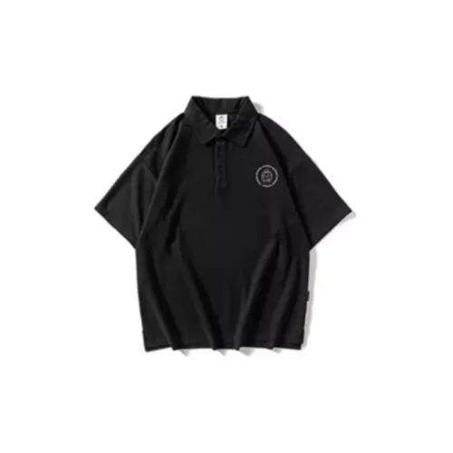 MeiHaoStore Polo Shirts Unisex Black